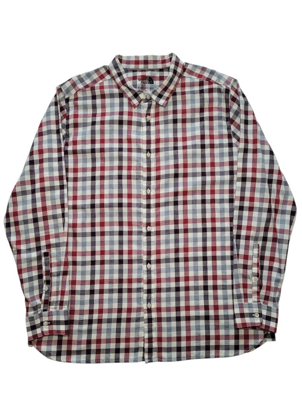 The North Face Mens Red Plaid Long Sleeve Button Up Shirt XXL Grandpacore